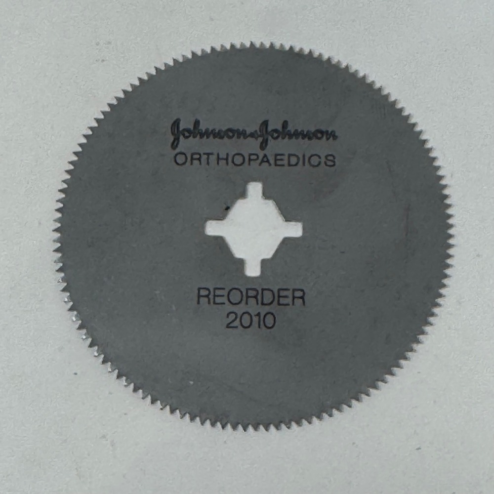 Johnson & Johnson Orthopaedics Reorder 2010 Cast Cutter Saw Blade 2.5 Inch